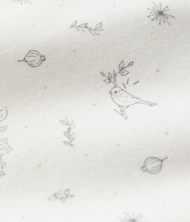 Body &agrave; imprim&eacute; petit oiseau b&eacute;b&eacute; fille blanc/multicouleur