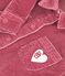 Chemise enfant en velours uni rose