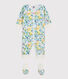 Ensemble nuit à fleurs bébé fille en molleton