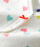 Dors bien sans pieds bébé fille en tubique blanc MARSHMALLOW/blanc MULTICO