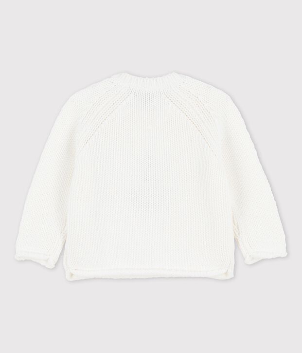 Pull marin avec motif ancre b&eacute;b&eacute; blanc/vert