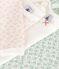 Lot de 3 bodies manches longues en coton fleuri bébé variante 1