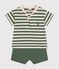 Ensemble tee-shirt et short en jersey bébé vert CROCO/ AVALANCHE