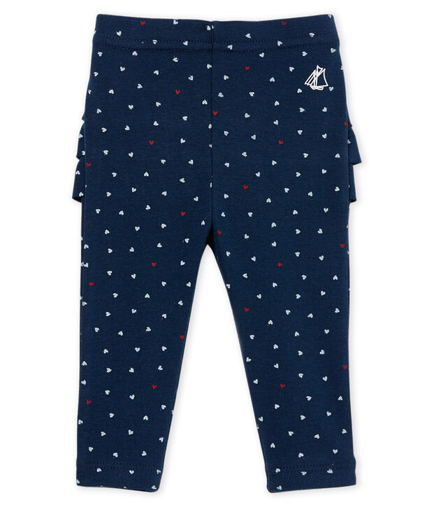Legging b&eacute;b&eacute; fille imprim&eacute; bleu/multicouleur