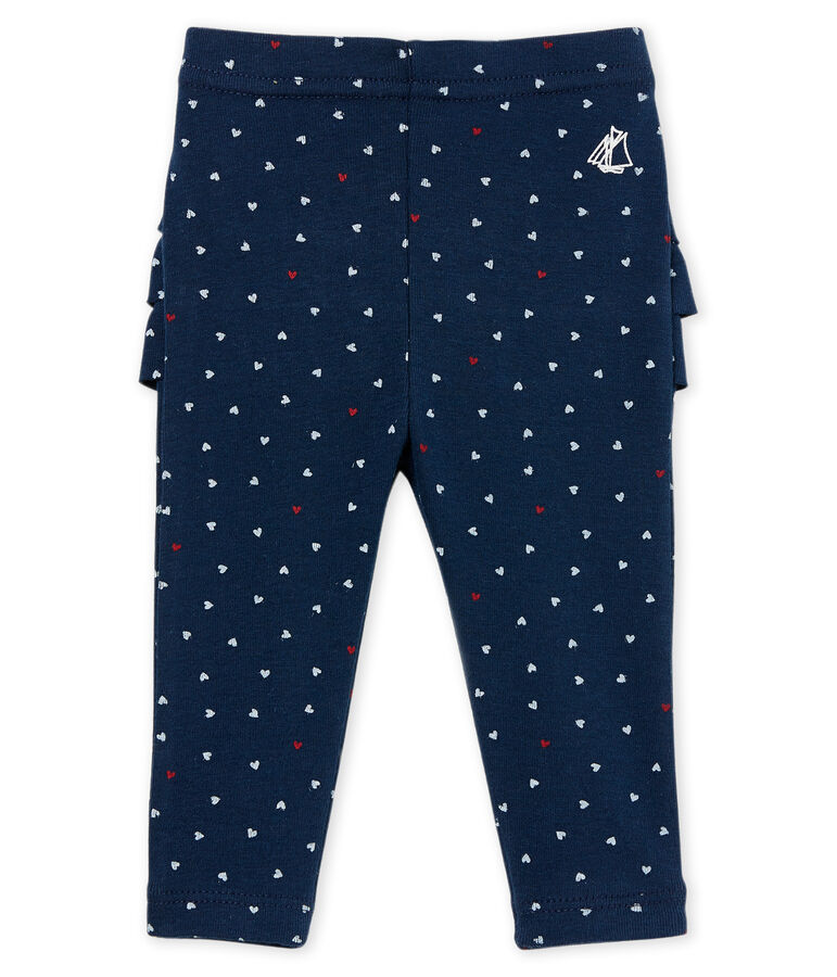 Legging b&eacute;b&eacute; fille imprim&eacute; bleu/multicouleur