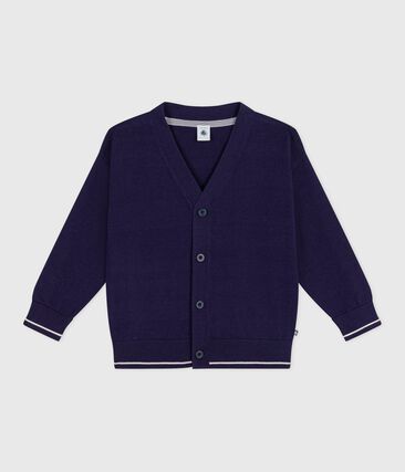 Cardigan enfant en coton uni
