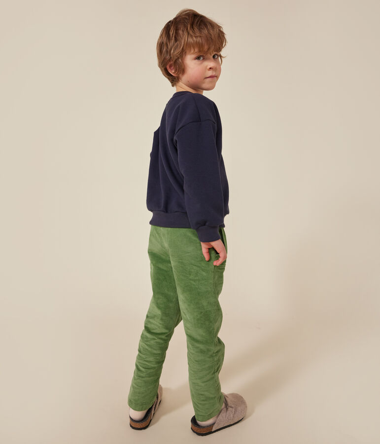 Sweatshirt en molleton enfant  fille / gar&ccedil;on bleu SMOKING