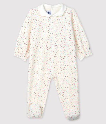 PETIT BATEAU - Dors-bien petits pois colorés bébé fille en velours