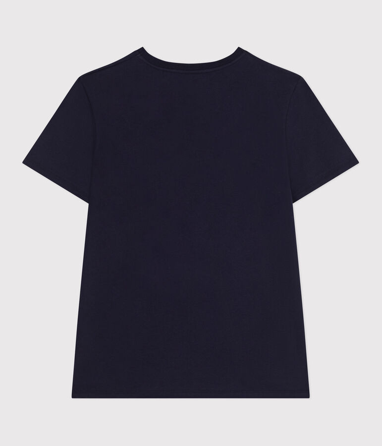 Tee-shirt Femme Le Droit en coton uni bleu SMOKING