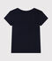 Tee-shirt Le Droit col rond en lin femme bleu SMOKING