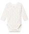 Body naissance manches longues bébé fille blanc MARSHMALLOW/blanc MULTICO