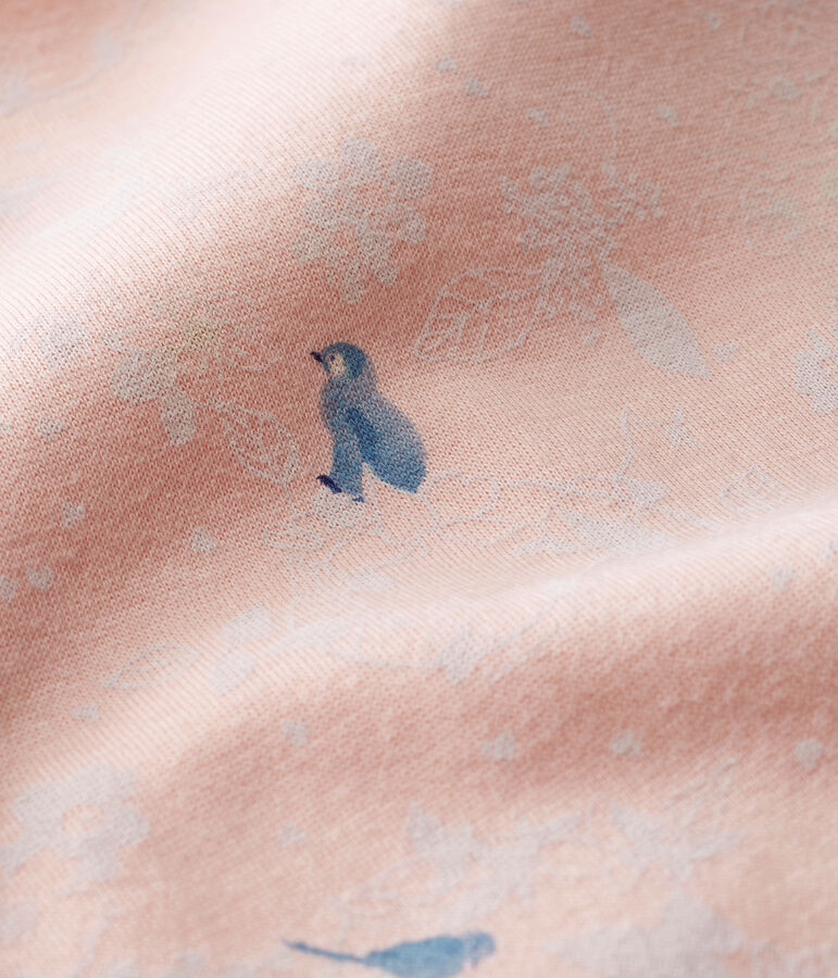 Dors Bien b&eacute;b&eacute; fille en molleton rose/multicouleur