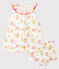 Robe et bloomer bébé fille imprimés blanc MARSHMALLOW/blanc MULTICO