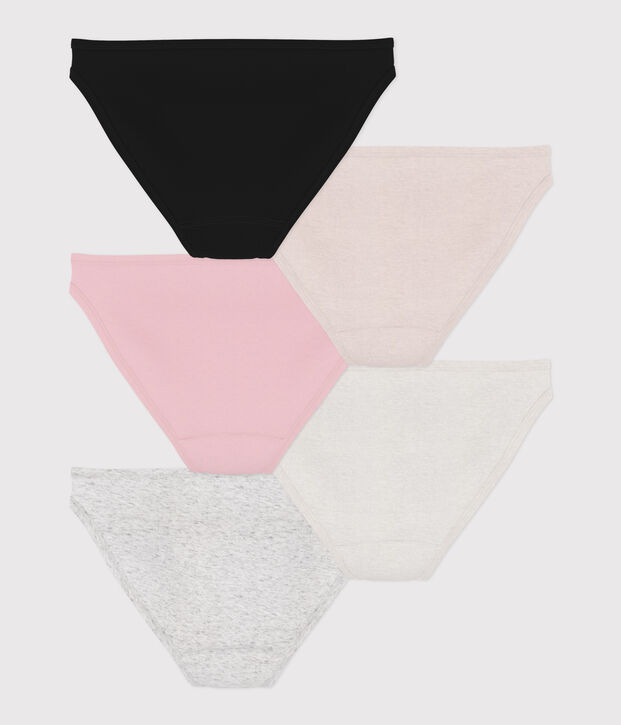 Semainier 5 culottes en coton fin Femme multicouleur