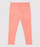 Legging en laine et coton bébé. orange OURSIN/blanc MARSHMALLOW