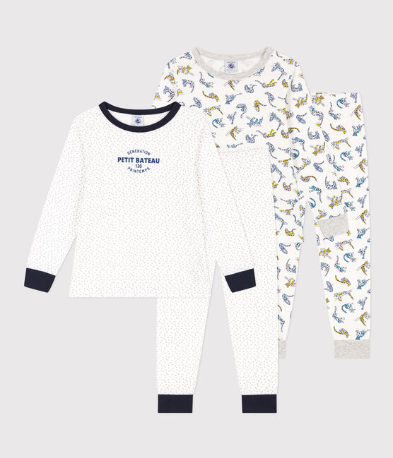Lot de 2 pyjamas étoile et félin en coton enfant variante 1