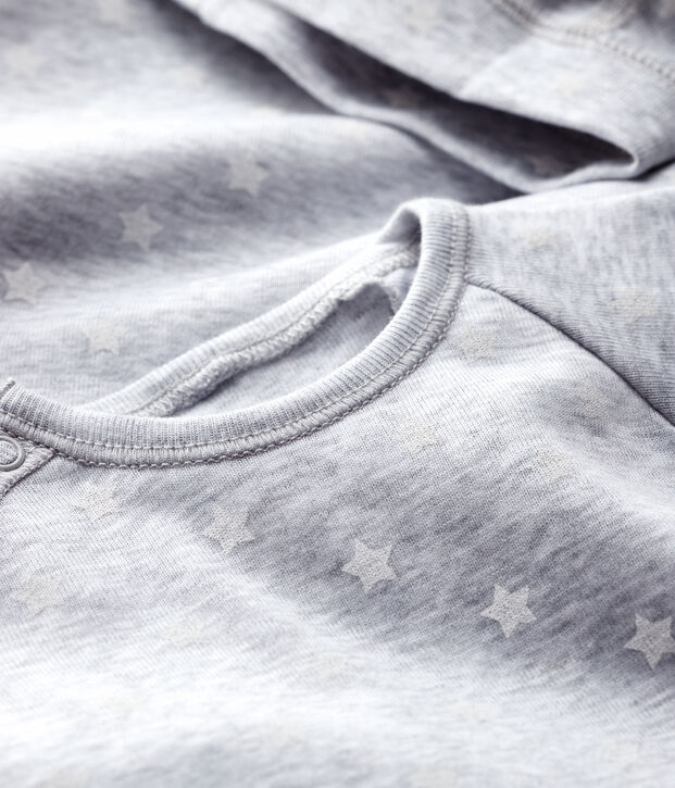 Coffret cadeau naissance gris chin&eacute; b&eacute;b&eacute; en coton biologique multicouleur