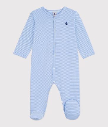 Pyjama bébé en coton imprimé à rayures