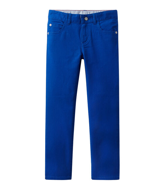 Pantalon de couleur garçon en jean bleu PERSE