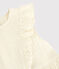 Robe en gaze de coton bio enfant fille blanc MARSHMALLOW