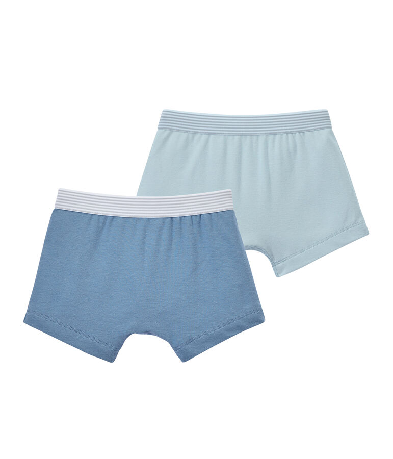 Lot de 2 boxers gar&ccedil;on unis blanc LOT