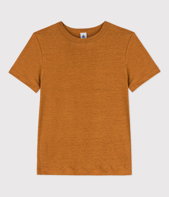 Tee-shirt L'ICONIQUE en lin Femme marron TOAST