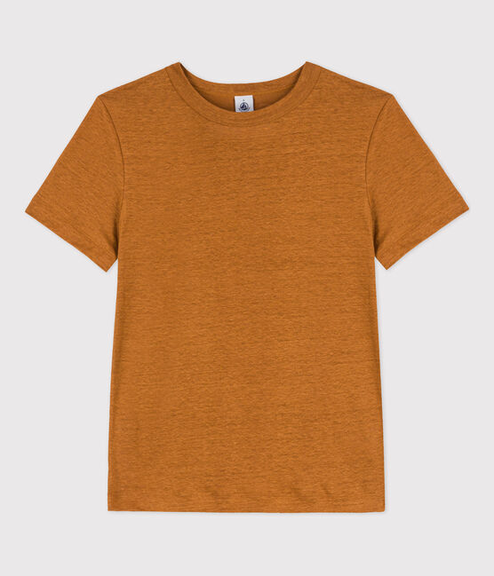 Tee-shirt L'ICONIQUE en lin Femme marron TOAST