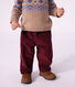 Pantalon b&eacute;b&eacute; en velours uni