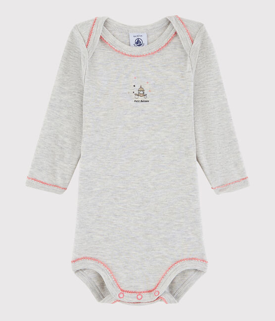 Body manches longues bébé fille gris BELUGA CHINE