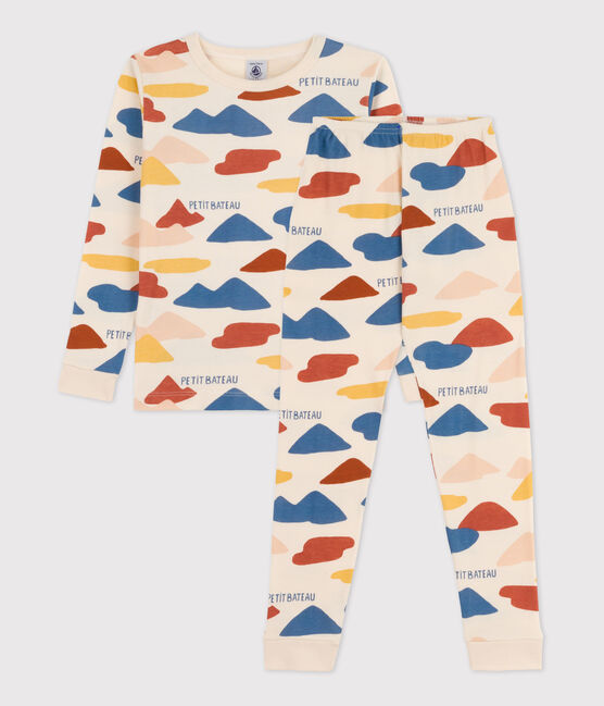 Pyjama ajusté en coton enfant blanc AVALANCHE/ MULTICO