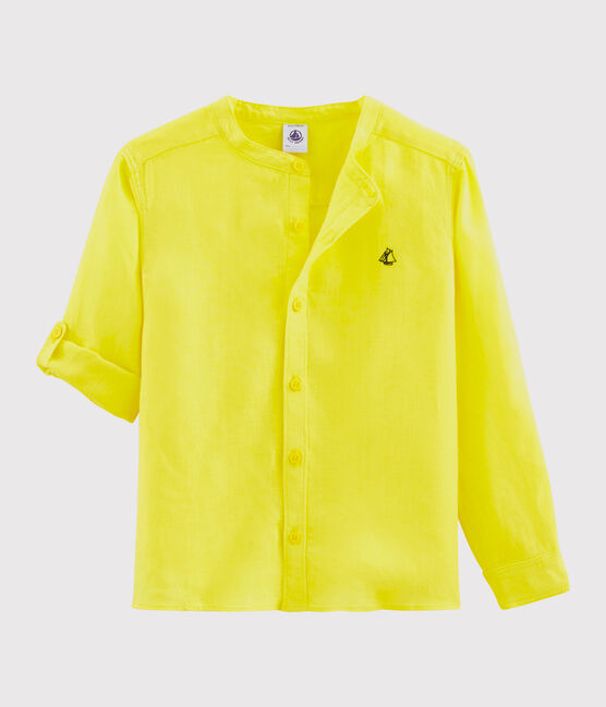 Chemise enfant garcon jaune EBLOUIS