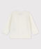 Cardigan en tricot jersey coton/lin bébé fille blanc MARSHMALLOW