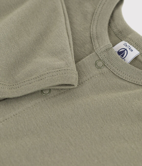 Cardigan bébé en coton vert MARECAGE