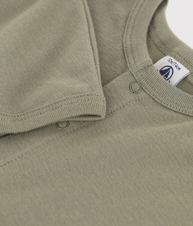 Cardigan b&eacute;b&eacute; en coton vert MARECAGE