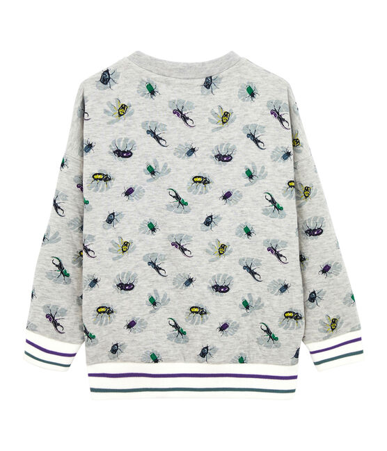 Sweat shirt enfant garçon gris BELUGA/blanc MULTICO