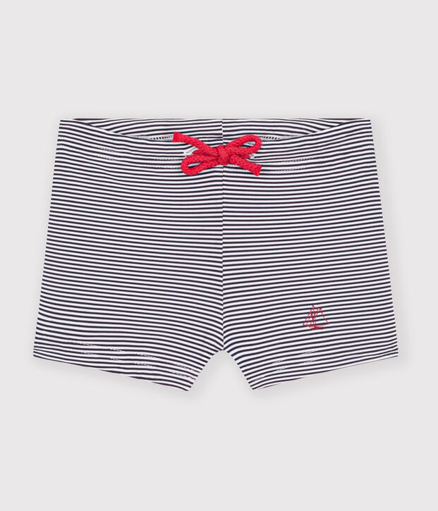 Maillot de bain UPF 50+ b&eacute;b&eacute; bleu/blanc