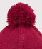 Bonnet enfant fille rose POPPY