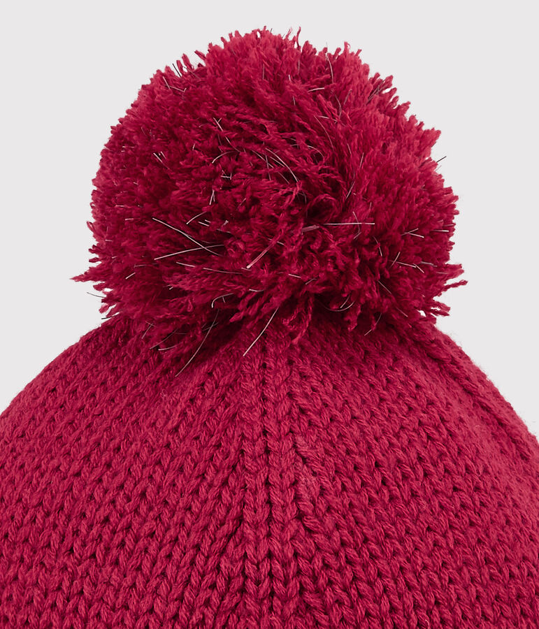 Bonnet enfant fille rose