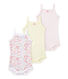 Lot de 3 bodies bébé fille à bretelles