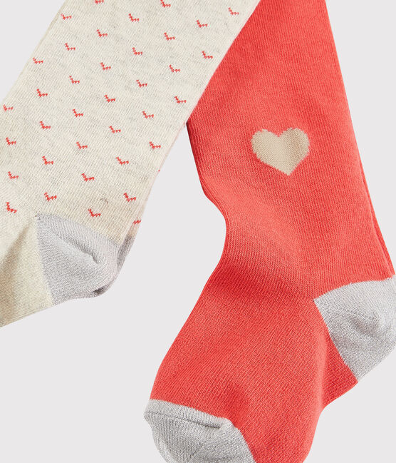 Lot de 2 paires de collants enfant fille variante 2