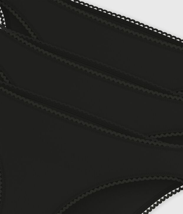 Lot de culottes femme en coton et &eacute;lasthanne multicouleur