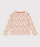 Cardigan imprimé en tubique matelassé enfant fille blanc AVALANCHE/ MULTICO