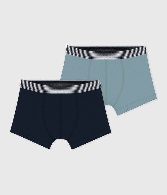 Lot de boxers enfant en coton et élasthanne uni variante 1