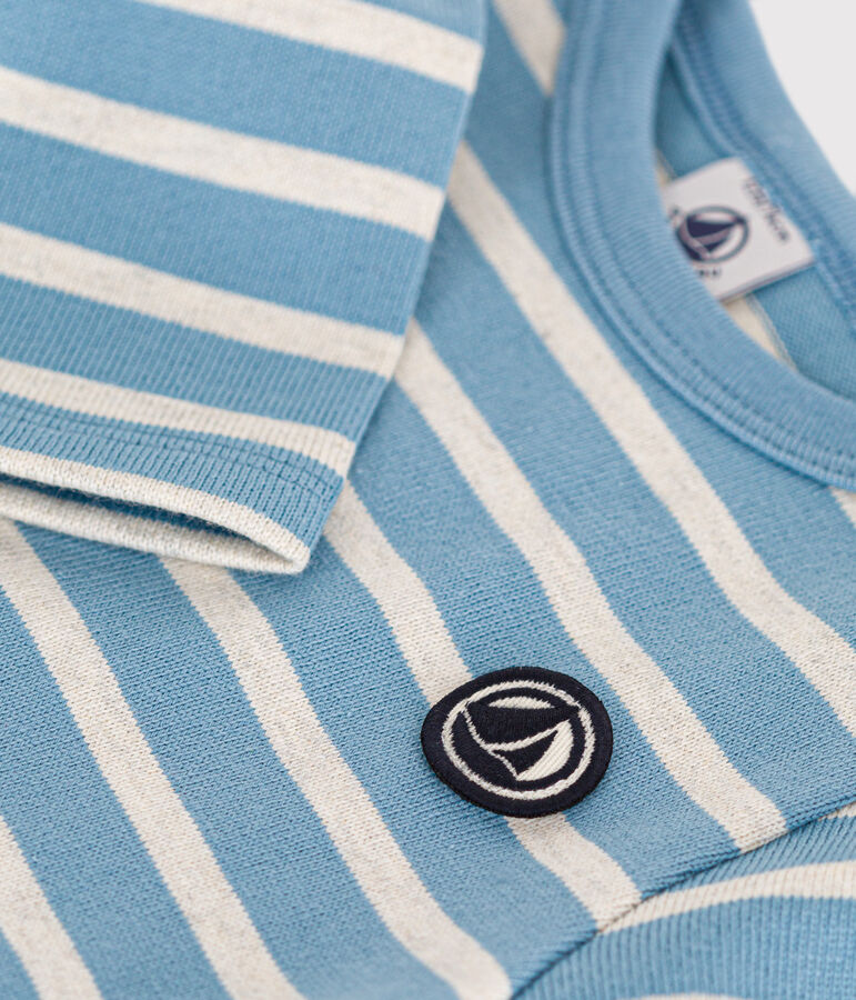 Marini&egrave;re en jersey &eacute;pais b&eacute;b&eacute; bleu/beige