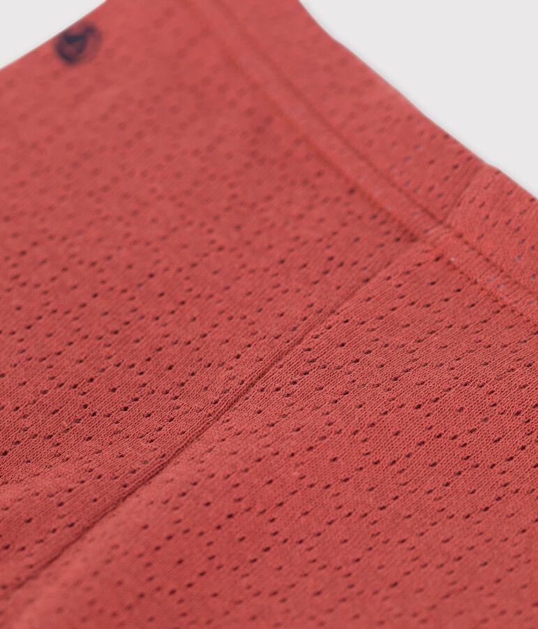 Legging en maille ajour&eacute;e b&eacute;b&eacute; marron OMBRIE