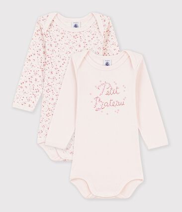 Lot de 2 bodies manches longues en coton.