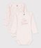 Lot de 2 bodies manches longues en coton. multicouleur