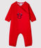 Combinaison longue en coton bébé fille/bébé garçon rouge TERKUIT