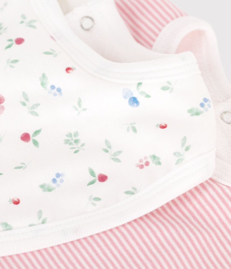 Lots de deux bavoirs b&eacute;b&eacute; en coton imprim&eacute; variante 1