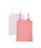Lot de 2 chemises à bretelles fille blanc LOT